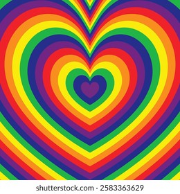 multicolor colorful lgbt hearts for background.