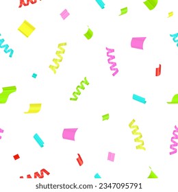 Mehrfarbige Konfetti-Feier Design nahtlose Muster Vektorgrafik