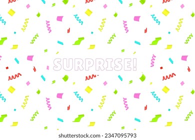 Multicolor confetti celebration design vector