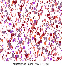 multicolor confetti flakes pattern on white background, vector illustration