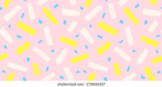 Diseño multicolor sin fisuras.Colorido fondo abstracto. Ilustración vectorial dibujada a mano.