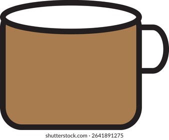 Multicolor cup icon in vibrant vector style, symbolizing beverage, refreshment, and hospitality. Perfect for cafes, apps, and branding projects. Fully editable Adobe Illustrator EPS file included.