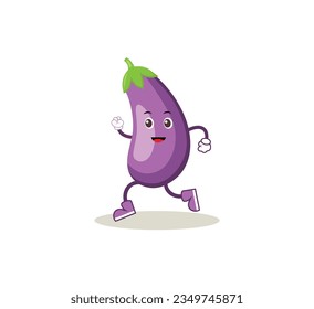 Multicolor cute vegetable mascots flat icon set