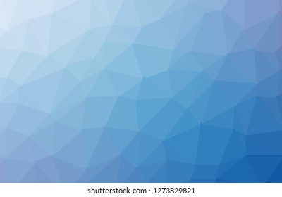 multicolor dark blue geometric rumpled triangular low poly style gradient illustration graphic background. Vector polygonal design for your business. - Vector
