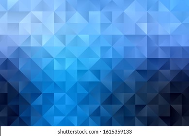 Multicolor dark blue geometric rumpled triangular low poly style gradient illustration graphic background. Polygonal design for your business. Vector illustration eps 10.