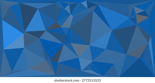 multicolor dark blue geometric rumpled triangular low poly style gradient illustration graphic background. Vector polygonal design for your business.