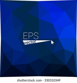 multicolor dark blue geometric rumpled triangular low poly style gradient illustration graphic background. Vector polygonal design for your business.