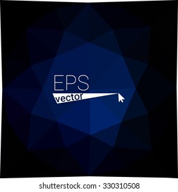 multicolor dark blue geometric rumpled triangular low poly style gradient illustration graphic background. Vector polygonal design for your business.