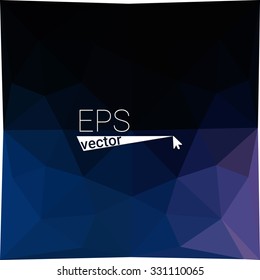 multicolor dark blue geometric rumpled triangular low poly style gradient illustration graphic background. Vector polygonal design for your business.