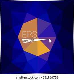 multicolor dark blue geometric rumpled triangular low poly style gradient illustration graphic background. Vector polygonal design for your business.