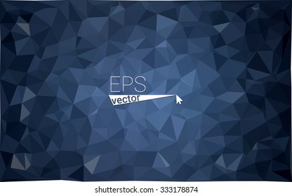 multicolor dark blue geometric rumpled triangular low poly style gradient illustration graphic background. Vector polygonal design for your business.