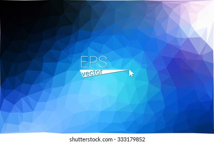 multicolor dark blue geometric rumpled triangular low poly style gradient illustration graphic background. Vector polygonal design for your business.
