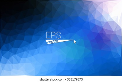 multicolor dark blue geometric rumpled triangular low poly style gradient illustration graphic background. Vector polygonal design for your business.