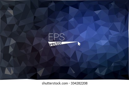 multicolor dark blue geometric rumpled triangular low poly style gradient illustration graphic background. Vector polygonal design for your business.