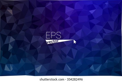 multicolor dark blue geometric rumpled triangular low poly style gradient illustration graphic background. Vector polygonal design for your business.
