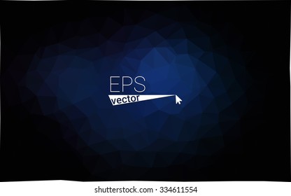 multi-color dark blue geometric rumpled triangular low poly style gradient illustration graphic background. Vector polygonal design for your business.