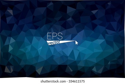 multi-color dark blue geometric rumpled triangular low poly style gradient illustration graphic background. Vector polygonal design for your business.