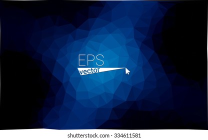 multi-color dark blue geometric rumpled triangular low poly style gradient illustration graphic background. Vector polygonal design for your business.
