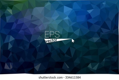 multi-color dark blue geometric rumpled triangular low poly style gradient illustration graphic background. Vector polygonal design for your business.