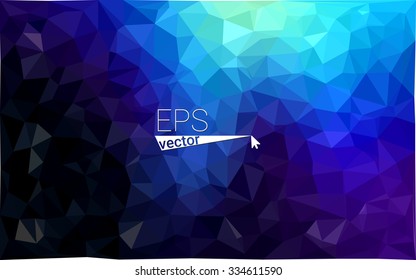 multi-color dark blue geometric rumpled triangular low poly style gradient illustration graphic background. Vector polygonal design for your business.