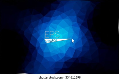 multi-color dark blue geometric rumpled triangular low poly style gradient illustration graphic background. Vector polygonal design for your business.