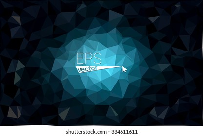 multi-color dark blue geometric rumpled triangular low poly style gradient illustration graphic background. Vector polygonal design for your business.
