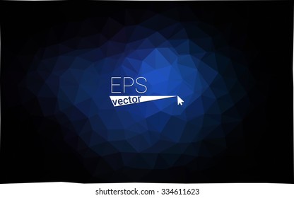 multicolor dark blue geometric rumpled triangular low poly style gradient illustration graphic background. Vector polygonal design for your business.