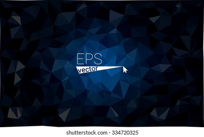 multicolor dark blue geometric rumpled triangular low poly style gradient illustration graphic background. Vector polygonal design for your business.