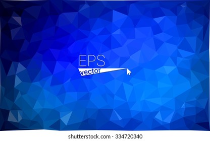 multicolor dark blue geometric rumpled triangular low poly style gradient illustration graphic background. Vector polygonal design for your business.