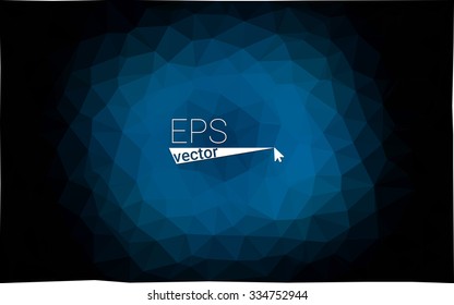 multicolor dark blue geometric rumpled triangular low poly style gradient illustration graphic background. Vector polygonal design for your business.