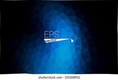 multicolor dark blue geometric rumpled triangular low poly style gradient illustration graphic background. Vector polygonal design for your business.
