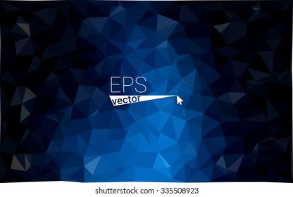 multicolor dark blue geometric rumpled triangular low poly style gradient illustration graphic background. Vector polygonal design for your business.