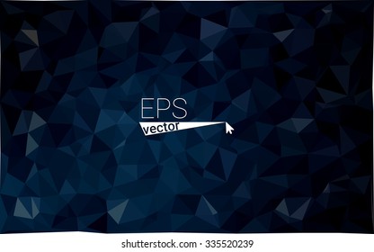 multicolor dark blue geometric rumpled triangular low poly style gradient illustration graphic background. Vector polygonal design for your business.
