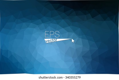 multicolor dark blue geometric rumpled triangular low poly style gradient illustration graphic background. Vector polygonal design for your business.
