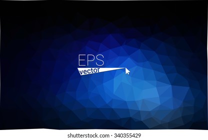 multicolor dark blue geometric rumpled triangular low poly style gradient illustration graphic background. Vector polygonal design for your business.