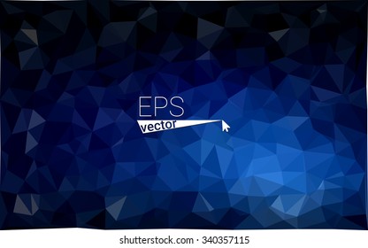 multicolor dark blue geometric rumpled triangular low poly style gradient illustration graphic background. Vector polygonal design for your business.