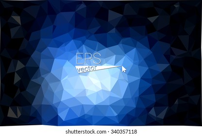 multicolor dark blue geometric rumpled triangular low poly style gradient illustration graphic background. Vector polygonal design for your business.