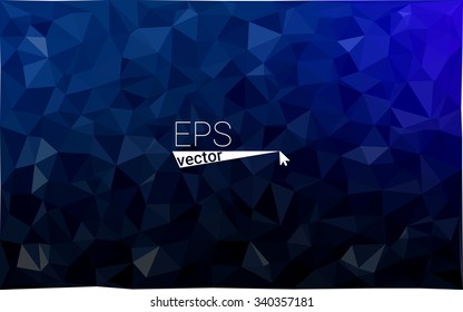 multicolor dark blue geometric rumpled triangular low poly style gradient illustration graphic background. Vector polygonal design for your business.