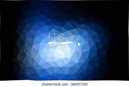 multicolor dark blue geometric rumpled triangular low poly style gradient illustration graphic background. Vector polygonal design for your business.