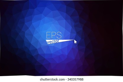 multicolor dark blue geometric rumpled triangular low poly style gradient illustration graphic background. Vector polygonal design for your business.