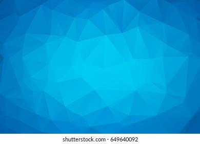 Multicolor dark blue geometric rumpled triangular low poly style gradient illustration graphic background. Polygonal design for your business. Vector illustration eps 10.