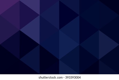 Multicolor dark blue polygonal illustration, which consist of triangles. Geometric background in Origami style with gradient. Triangular design for your business.
