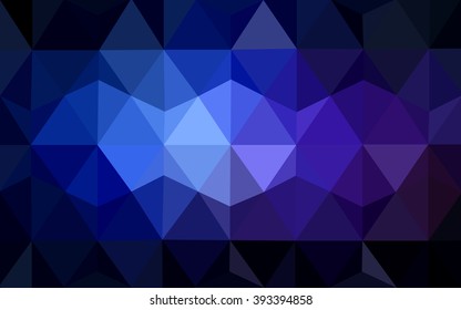 Multicolor dark blue polygonal illustration, which consist of triangles. Geometric background in Origami style with gradient. Triangular design for your business.