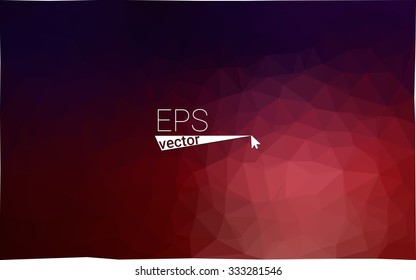 Multicolor dark blue, red  geometric rumpled triangular low poly style gradient illustration graphic background. Vector polygonal design for your business.