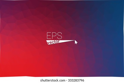 Multicolor dark blue, red  geometric rumpled triangular low poly style gradient illustration graphic background. Vector polygonal design for your business.
