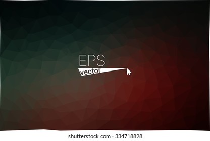 Multicolor dark blue, red  geometric rumpled triangular low poly style gradient illustration graphic background. Vector polygonal design for your business.