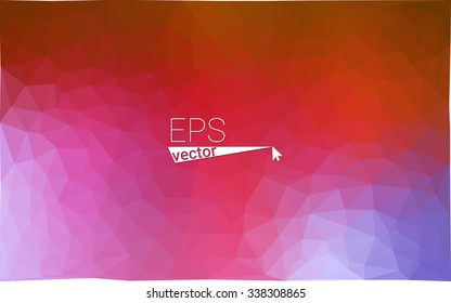 Multicolor dark blue, red geometric rumpled triangular low poly origami style gradient illustration graphic background. Vector polygonal design for your business.