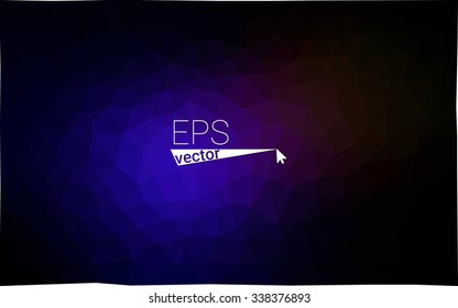 Multicolor dark blue, red  geometric rumpled triangular low poly style gradient illustration graphic background. Vector polygonal design for your business.
