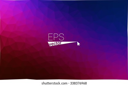 Multicolor dark blue, red  geometric rumpled triangular low poly style gradient illustration graphic background. Vector polygonal design for your business.