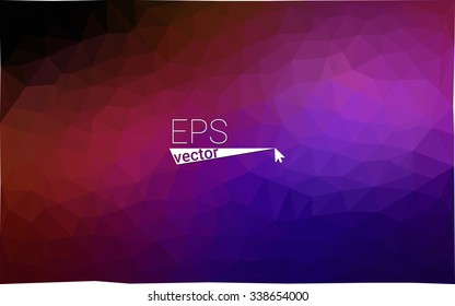 Multicolor dark blue, red geometric rumpled triangular low poly origami style gradient illustration graphic background. Vector polygonal design for your business.
